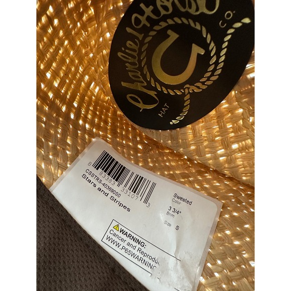 Charlie 1 Horse Stars and Stripes Fashion Hat Sz Small NWT Western USA Cowboy - Picture 8 of 16